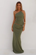 Load image into Gallery viewer, Adeline Straight Maxi Skirt - Fern
