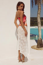 Load image into Gallery viewer, Mahina Bustier - Ruby Flower
