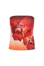 Load image into Gallery viewer, Mahina Bustier - Ruby Flower
