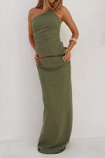 Load image into Gallery viewer, Adeline Straight Maxi Skirt - Fern
