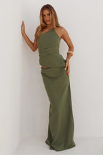 Load image into Gallery viewer, Adeline Straight Maxi Skirt - Fern
