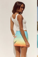 Load image into Gallery viewer, Ophira Sequin Mini Skirt - Paradise Ombre
