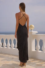 Load image into Gallery viewer, Malika Maxi Dress - Black Polka
