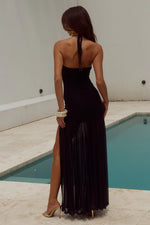 Load image into Gallery viewer, Kiki High Slit Maxi Dress - Black
