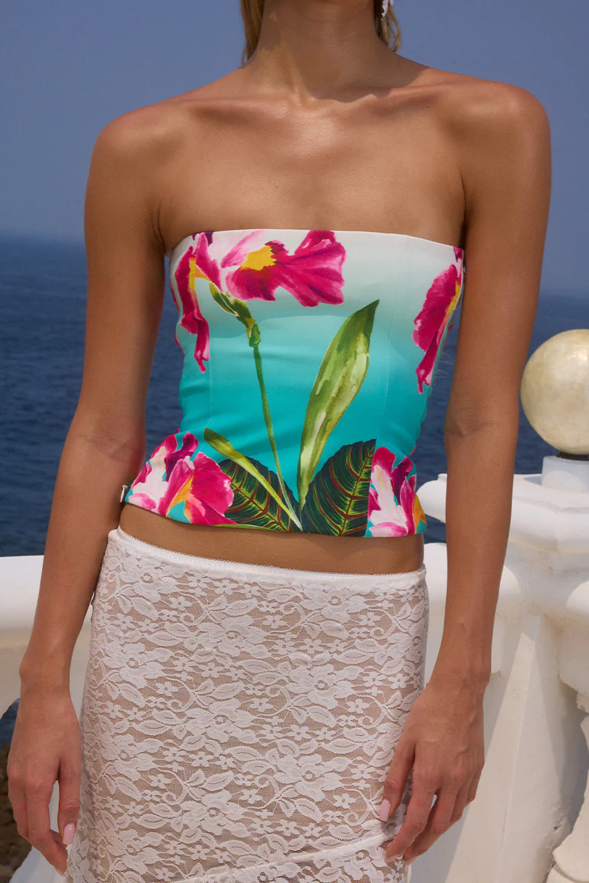 Mahina Bustier - Nalani Print