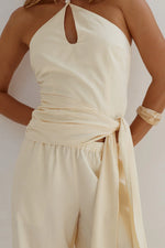 Load image into Gallery viewer, Yara Elasticated Wide Leg Pants - Butter
