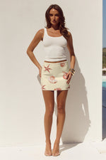 Load image into Gallery viewer, Ophira Sequin Mini Skirt - Sand Seashell
