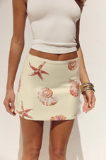 Load image into Gallery viewer, Ophira Sequin Mini Skirt - Sand Seashell
