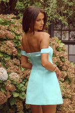 Load image into Gallery viewer, Ebony Mini Dress - Aqua
