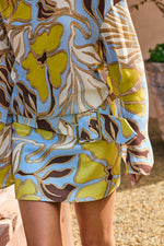 Load image into Gallery viewer, Daria Boat Neck Mini Dress - Minki Blue
