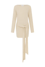 Load image into Gallery viewer, Himari Knit Mini Dress - Sand
