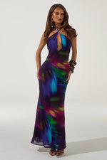 Load image into Gallery viewer, Mirae Cross Front Maxi Dress - Tuscan Purple
