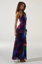 Load image into Gallery viewer, Mirae Cross Front Maxi Dress - Tuscan Purple
