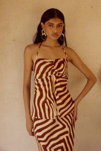 Montie Halter Top - Montie Choc