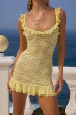 Load image into Gallery viewer, Ava Mini Dress - Lemon
