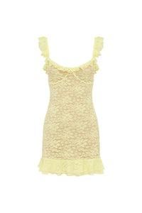 Ava Mini Dress - Lemon