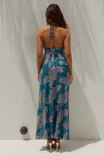Load image into Gallery viewer, Skylar Ruched Maxi Skirt - Dante Teal
