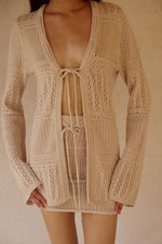 Load image into Gallery viewer, Riley Knit Sleeved Top - Sand
