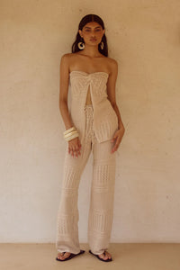Riley Knit Pants - Sand
