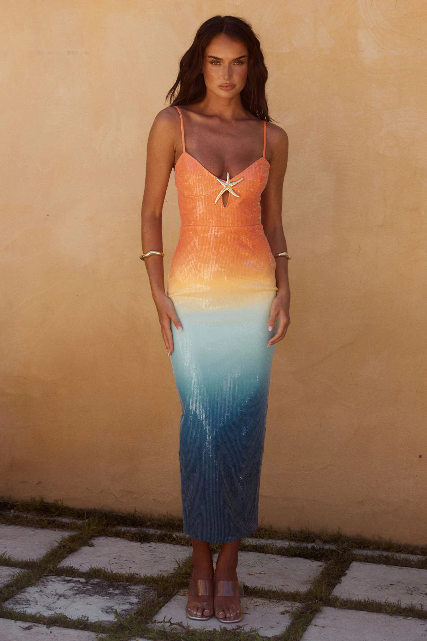 Benito Midi Dress - Ombré