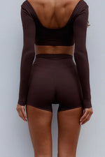 Load image into Gallery viewer, Zen Contour Bike Shorts - Chocolate

