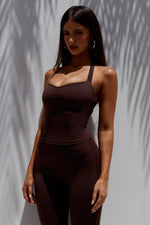 Load image into Gallery viewer, Sammy Backless Halter Top - Chocolate
