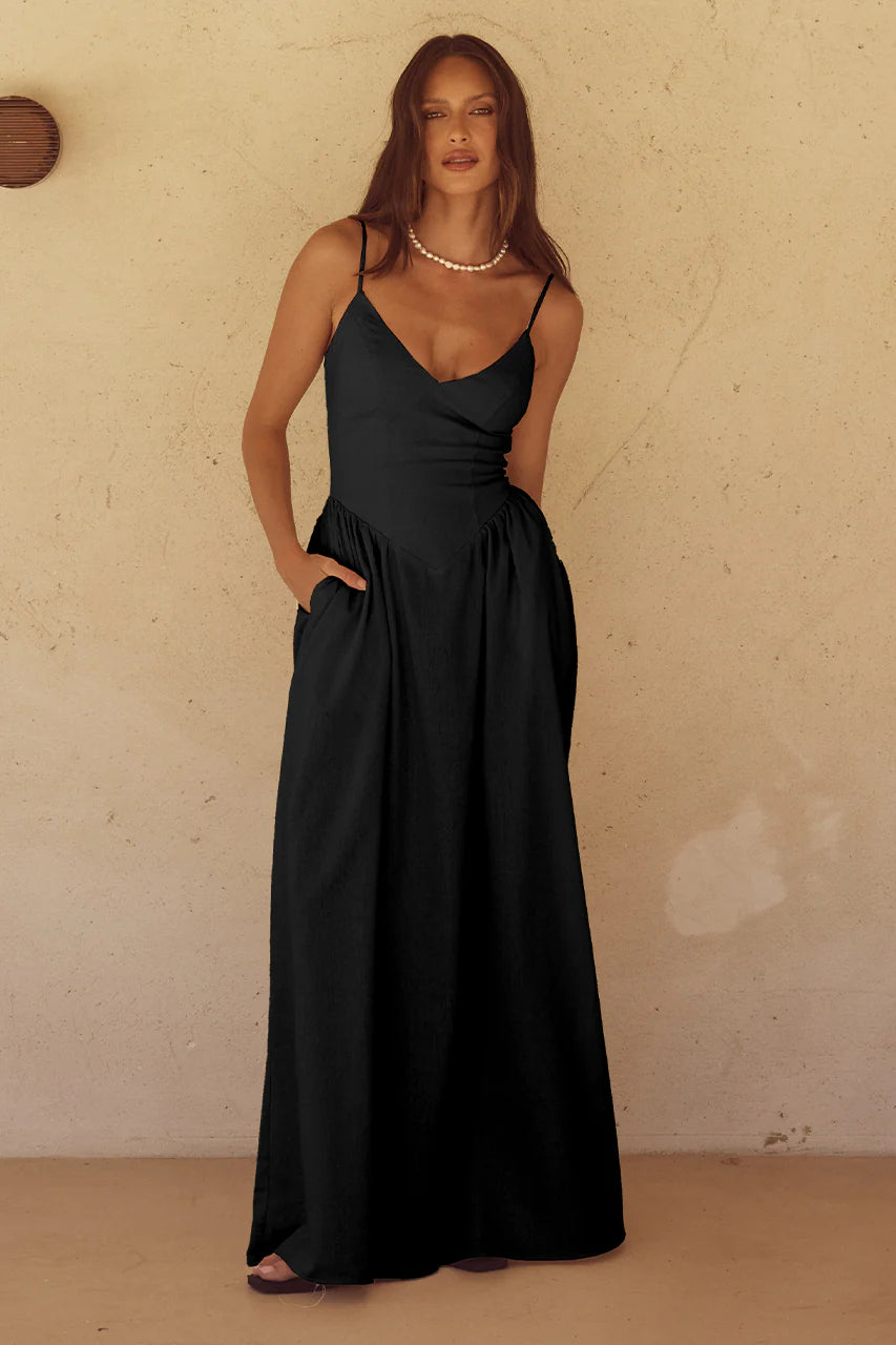 Zephy Maxi Dress - Black