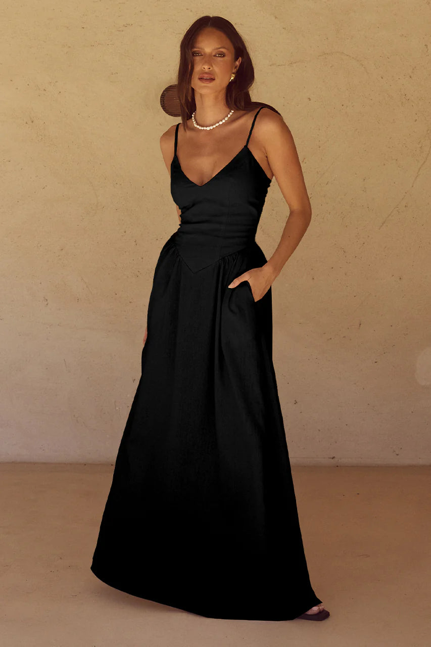 Zephy Maxi Dress - Black