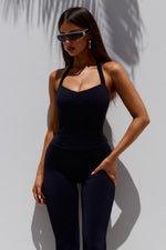 Load image into Gallery viewer, Sammy Backless Halter Top - Black
