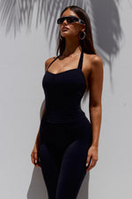 Load image into Gallery viewer, Sammy Backless Halter Top - Black
