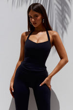 Load image into Gallery viewer, Sammy Backless Halter Top - Black
