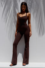 Load image into Gallery viewer, Kiara High Rise Flare Leggings - Chocolate
