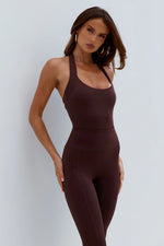 Load image into Gallery viewer, Gracia Halter Tank Top - Chocolate
