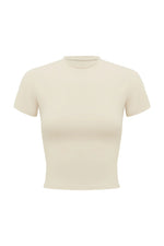 Load image into Gallery viewer, Alex Fitted Baby Tee - Biscuit
