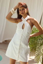 Load image into Gallery viewer, Leilah Mini Dress - White
