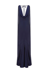 Gabriella Cowl Maxi Dress - Navy