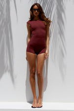 Load image into Gallery viewer, Carly High Waisted Micro Shorts - Cherry
