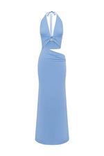 Load image into Gallery viewer, Lumia Halter Maxi Dress - Bluebell
