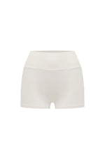 Load image into Gallery viewer, Carly High Waisted Micro Shorts - Cream
