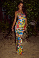 Load image into Gallery viewer, Vivian Maxi Dress - Phaedra Print
