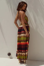 Load image into Gallery viewer, Simona Low Plunge Cowl Maxi Dress - Anabell Red

