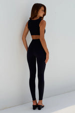 Load image into Gallery viewer, Chloe Square Neck Crop Top - Black
