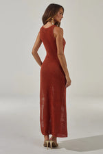 Load image into Gallery viewer, Ariya Sleeveless Knit Maxi Dress - Rust Metallic
