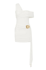 Load image into Gallery viewer, Kassi One Shoulder Mini Dress -White
