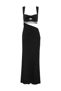 Alzona Maxi Dress - Black