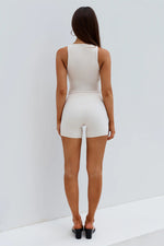 Load image into Gallery viewer, Kimberly Fitted Tank Top - Biscuit
