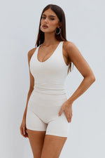 Load image into Gallery viewer, Kimberly Fitted Tank Top - Biscuit
