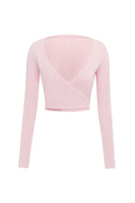 Load image into Gallery viewer, Torie Ballet Wrap Top - Ballet Pink
