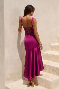 Kairo Midi Skirt - Berry
