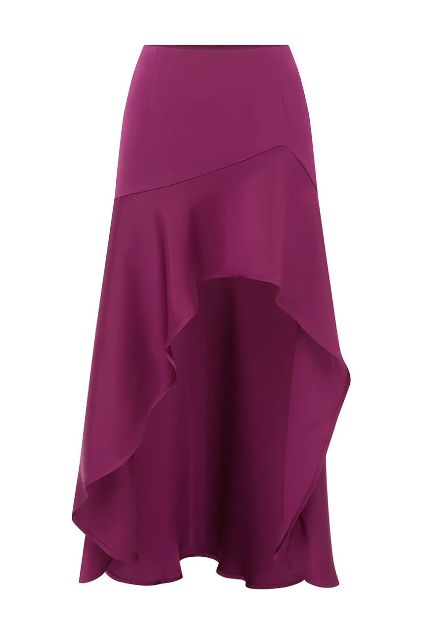 Kairo Midi Skirt - Berry